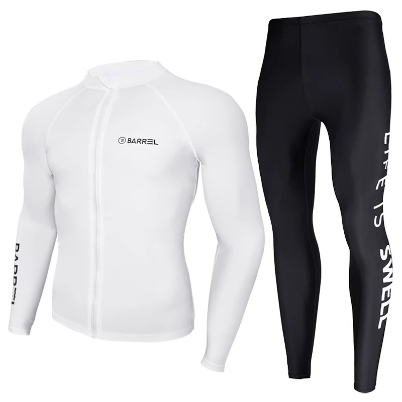 White zipper + letter pants